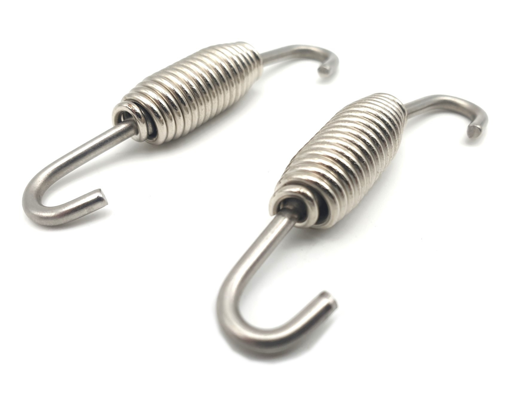 Paire de ressorts d'échappement inox 65 mm Brazoline - vue 2