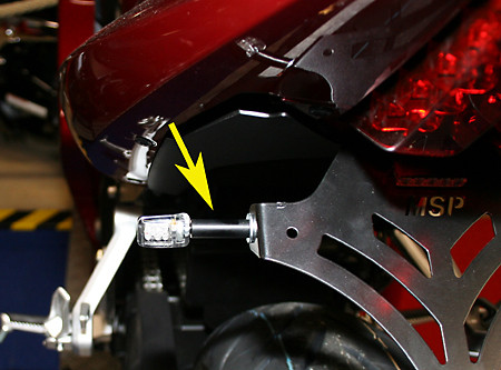 Rallonges de clignotants M8/M5 30 mm HIGHSIDER - vue 3