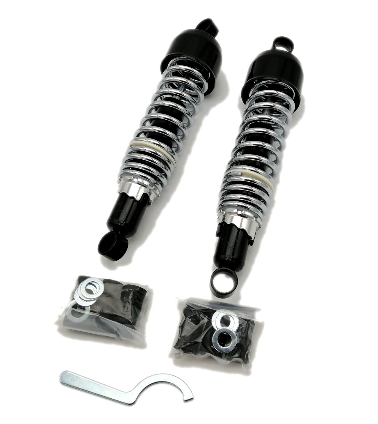 Paire d'amortisseurs Brazoline universel noir 325 mm - vue 2