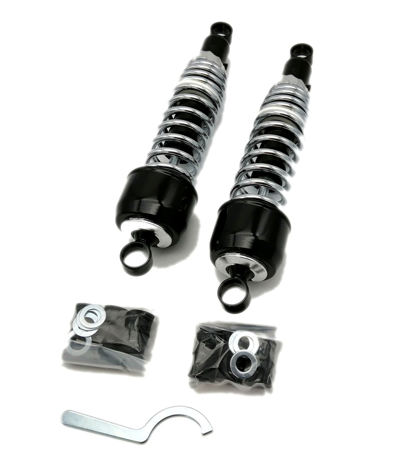 Paire d'amortisseurs Brazoline universel noir 325 mm - vue 3
