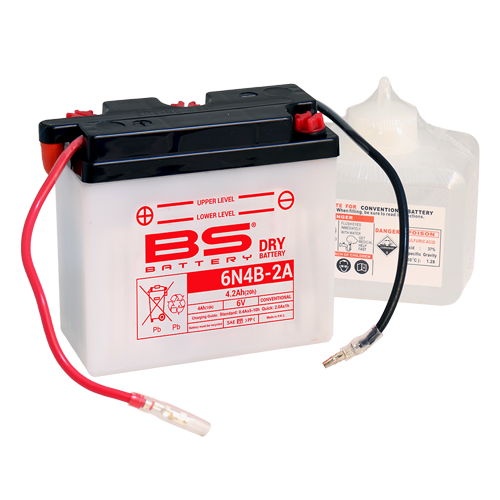 Batterie 6N4B-2A avec pack acide BS Battery