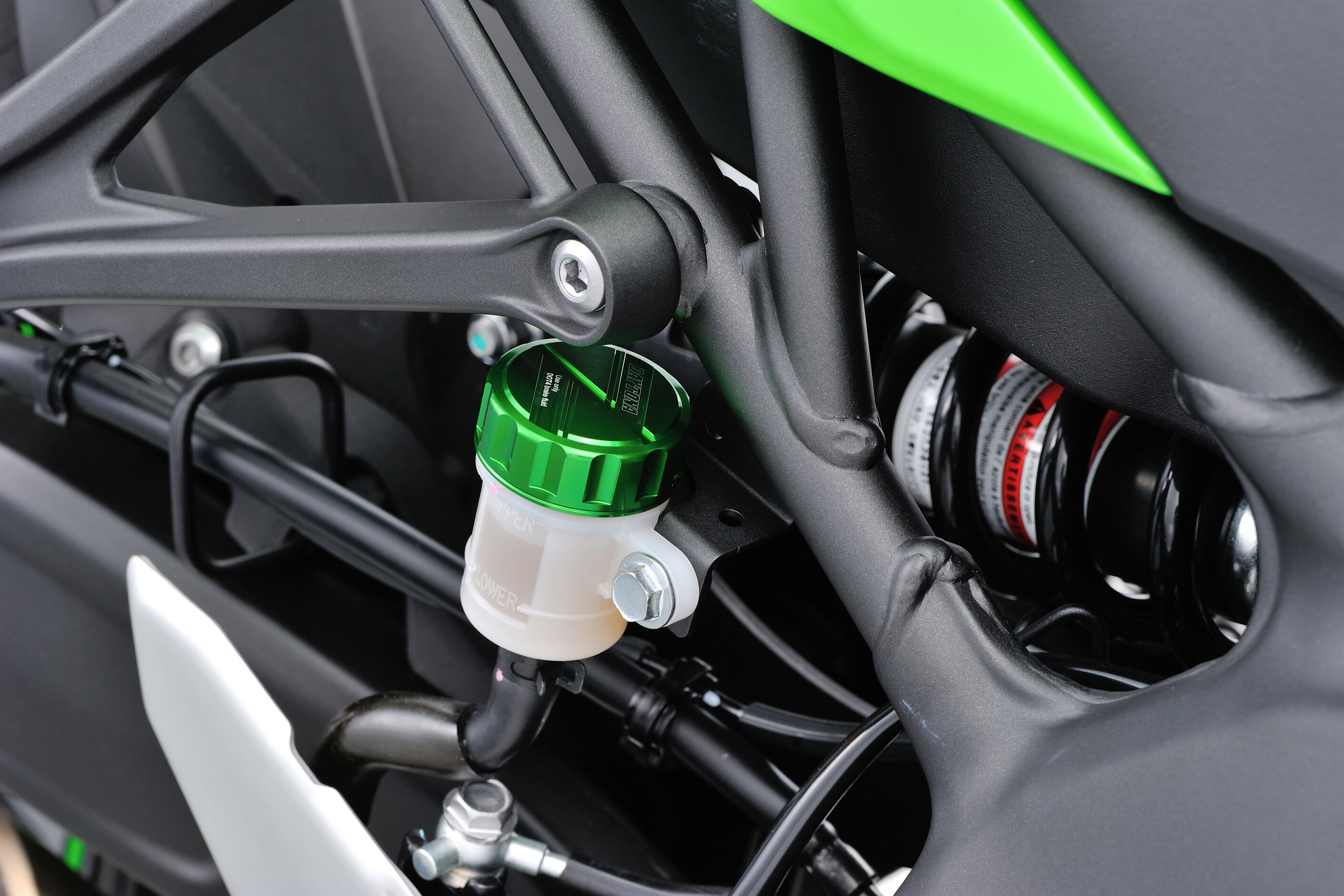 Capuchon de maître-cylindre arrière diamètre 42 mm CNC vert Kawasaki Z650 Z900RS Daytona