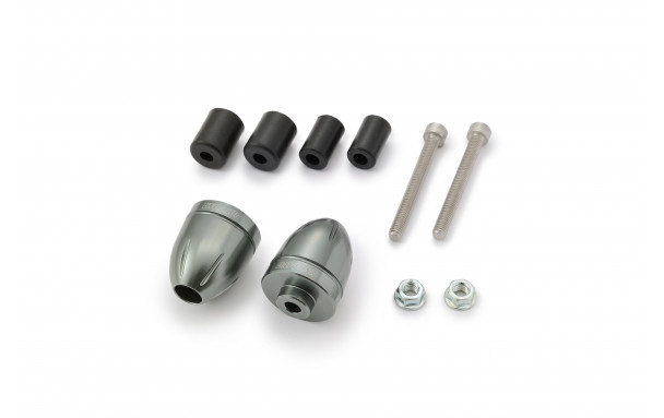 Embouts de guidon bullet 14-19MM gunmetal, 2PCS/SET - Daytona - vue 4