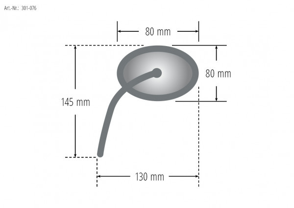 Paire de rétroviseurs embouts de guidon Café Racer noir Brazoline - vue 2