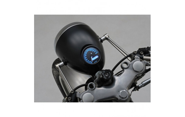 Support de phare type rétro acier inoxydable poli 39 mm DAYTONA - vue 4