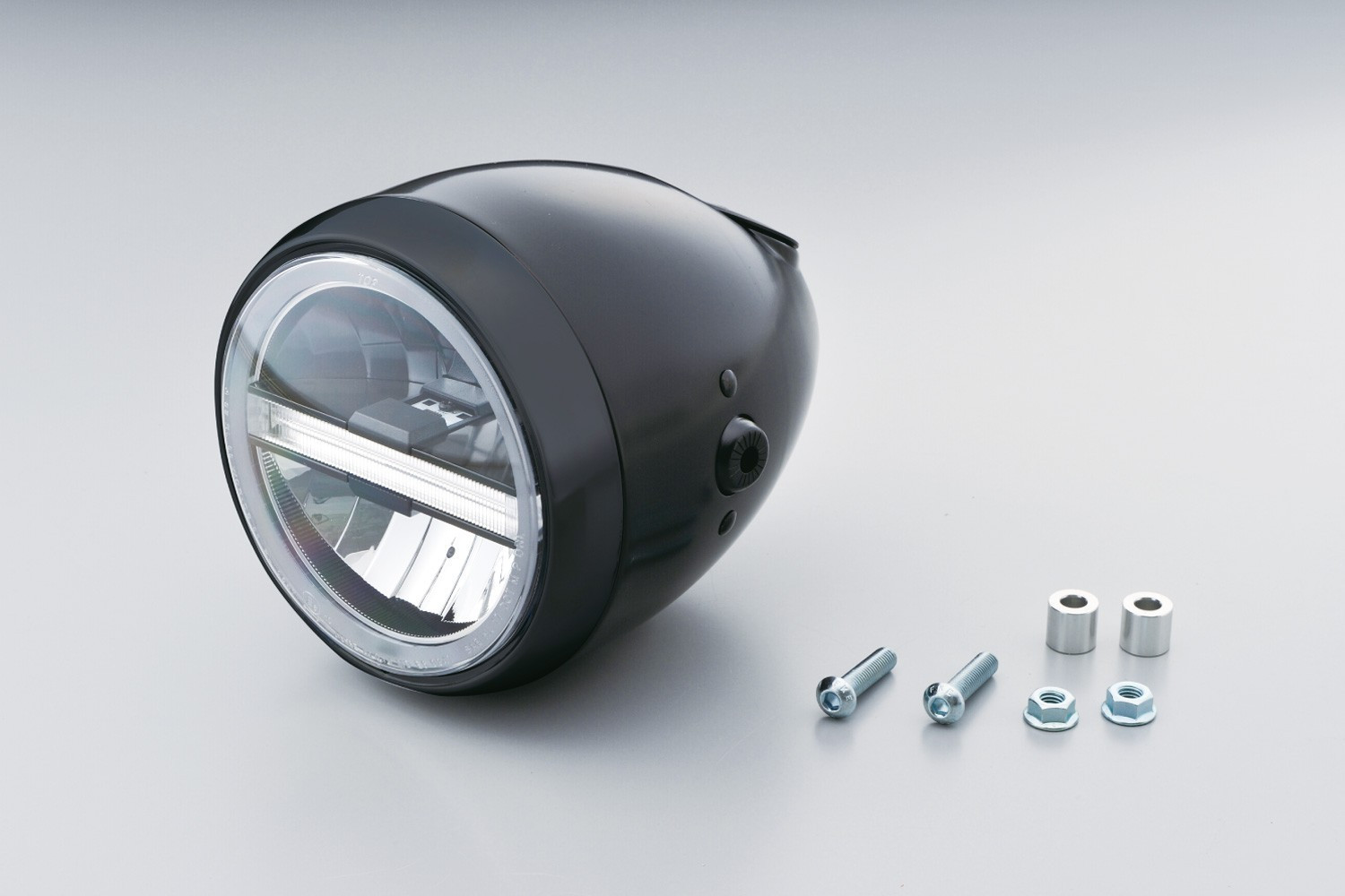 Phare LED DAYTONA 5 3/4 pouces Néovintage noir - vue 4