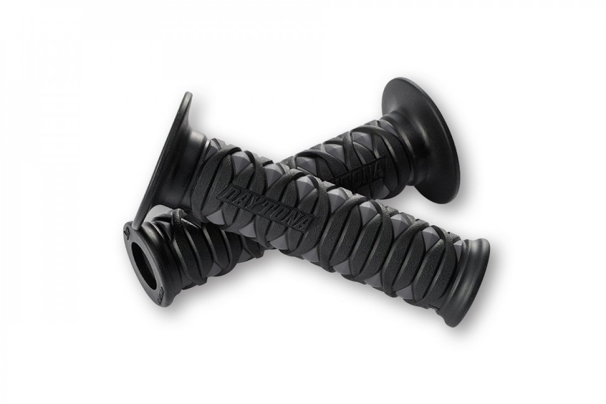 DAYTONA GGD-KATANA Paire de poignées gris pour guidon 7/8 pouce open end