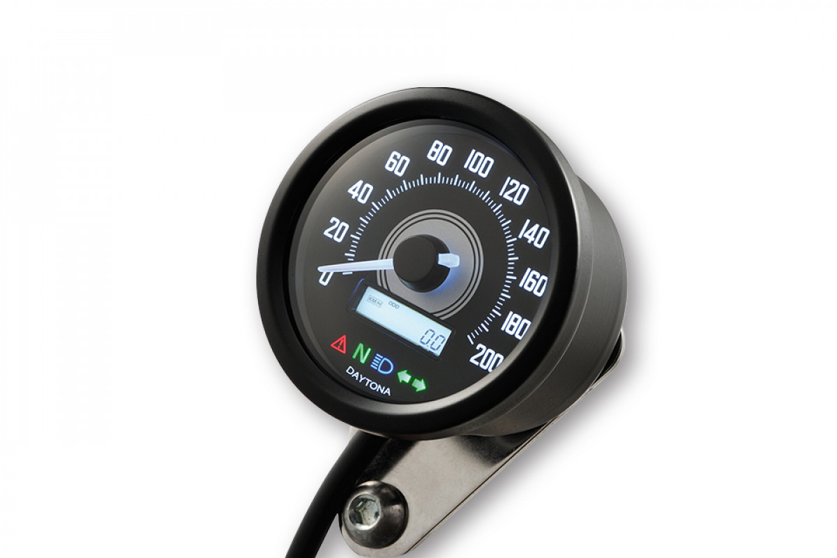 DAYTONA Compteur digital VELONA 2 rond D. 60 mm noir