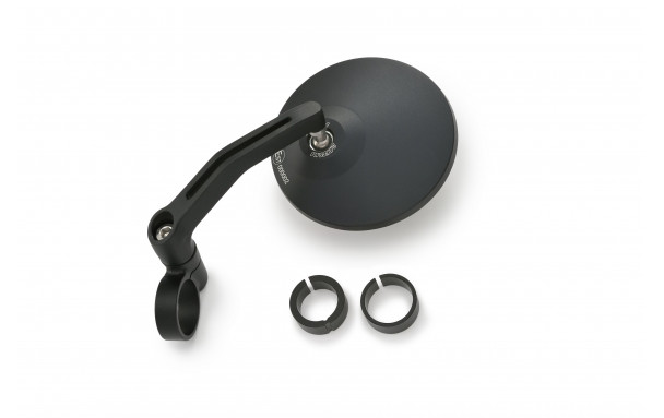 Rétroviseur DAYTONA D-MIRROR-3 rond aluminium noir - vue 4