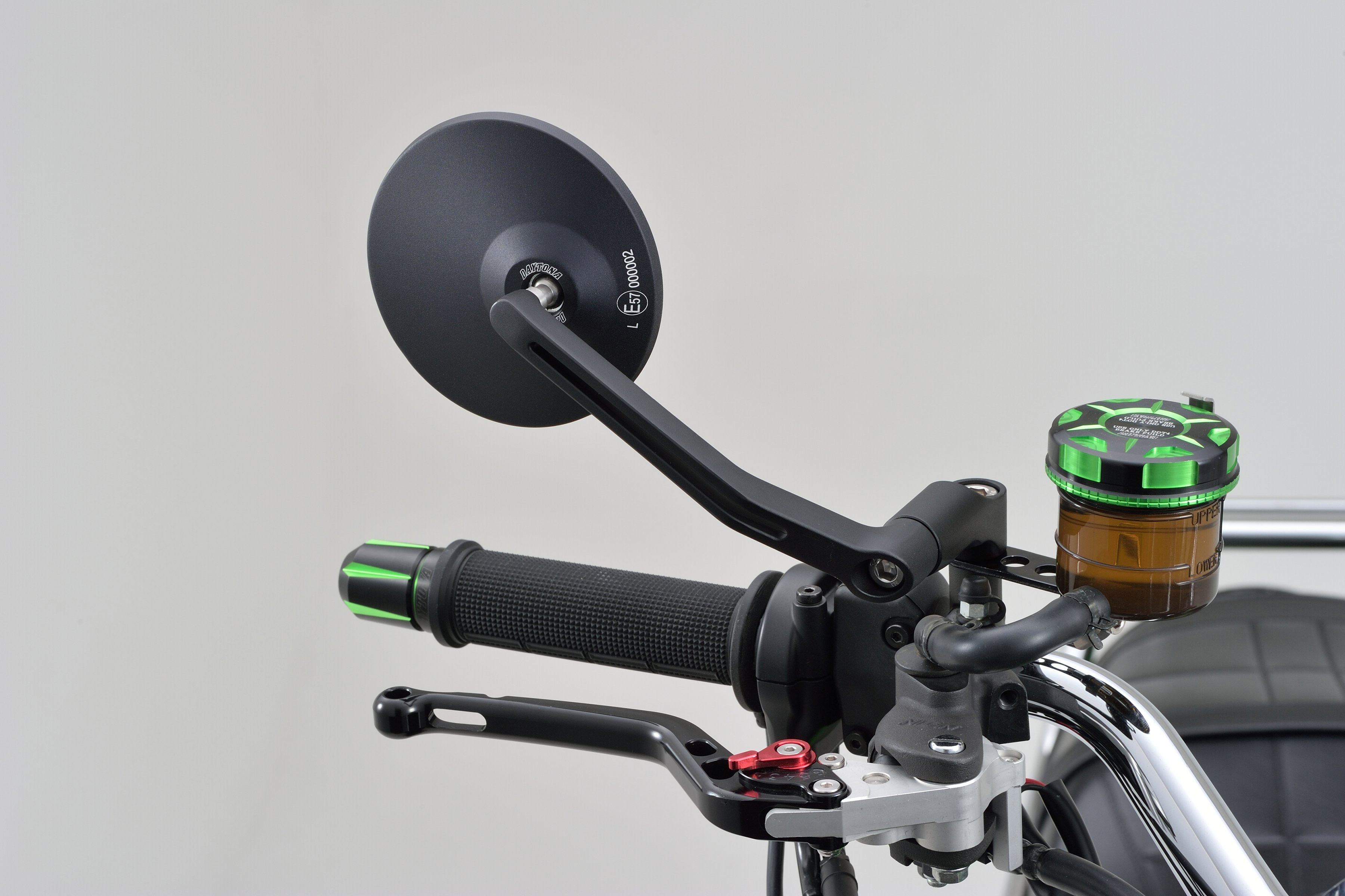 Rétroviseur Daytona D-MIRROR-3 rond tige aluminium noir - vue 3
