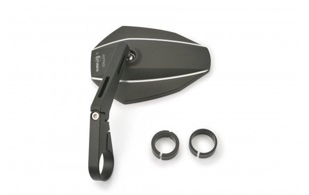 Rétroviseur DAYTONA D-MIROIR-7 type-K/barend long aluminium noir - vue 4