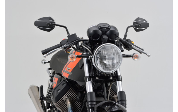 Rétroviseur D-MIROIR-7 type-k tige droite alu noir Daytona - vue 4