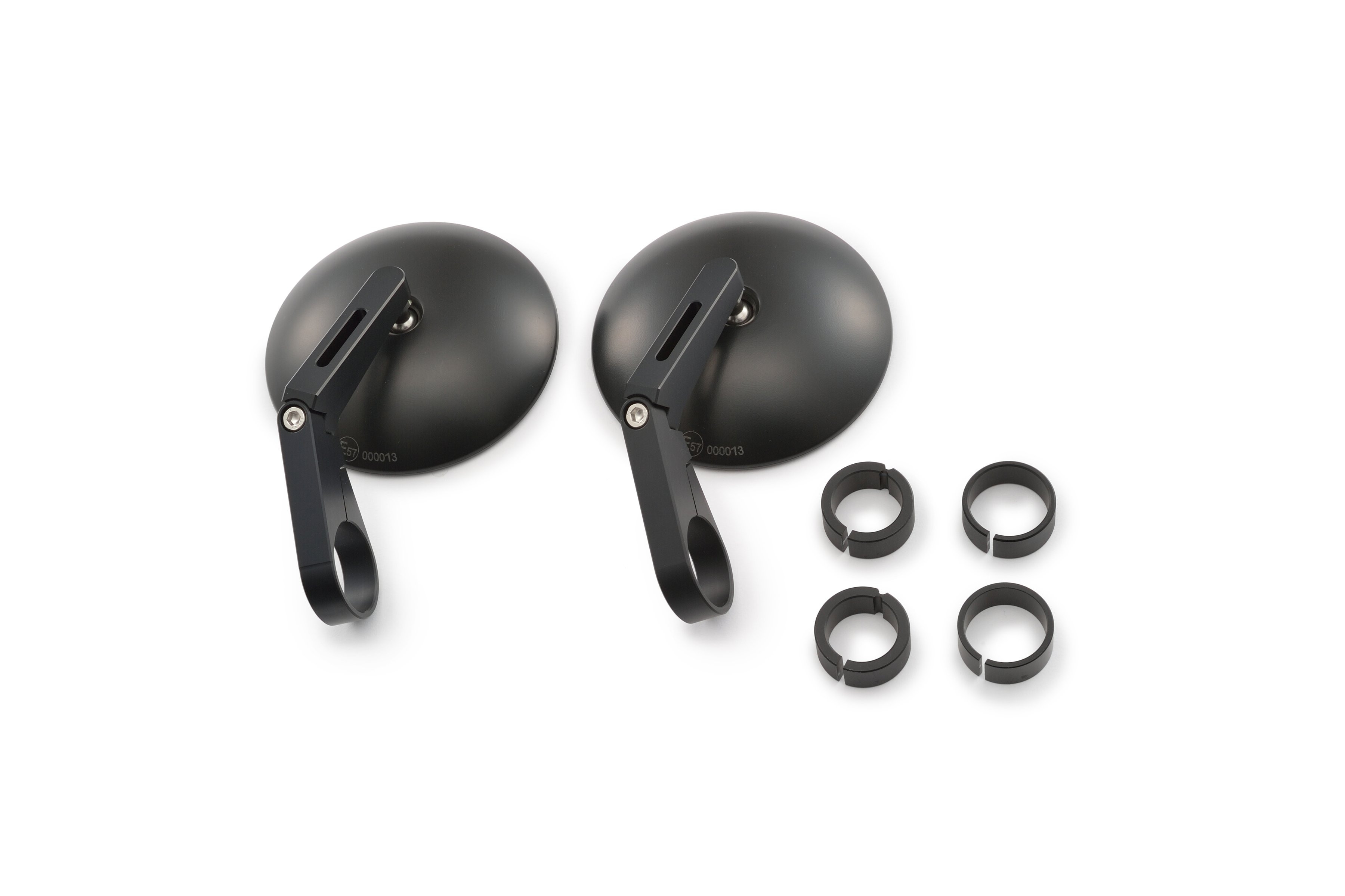 Rétroviseurs Daytona D-MIRROR-9 Maru1/Barend Court ABS+Alu (lot de 2)
