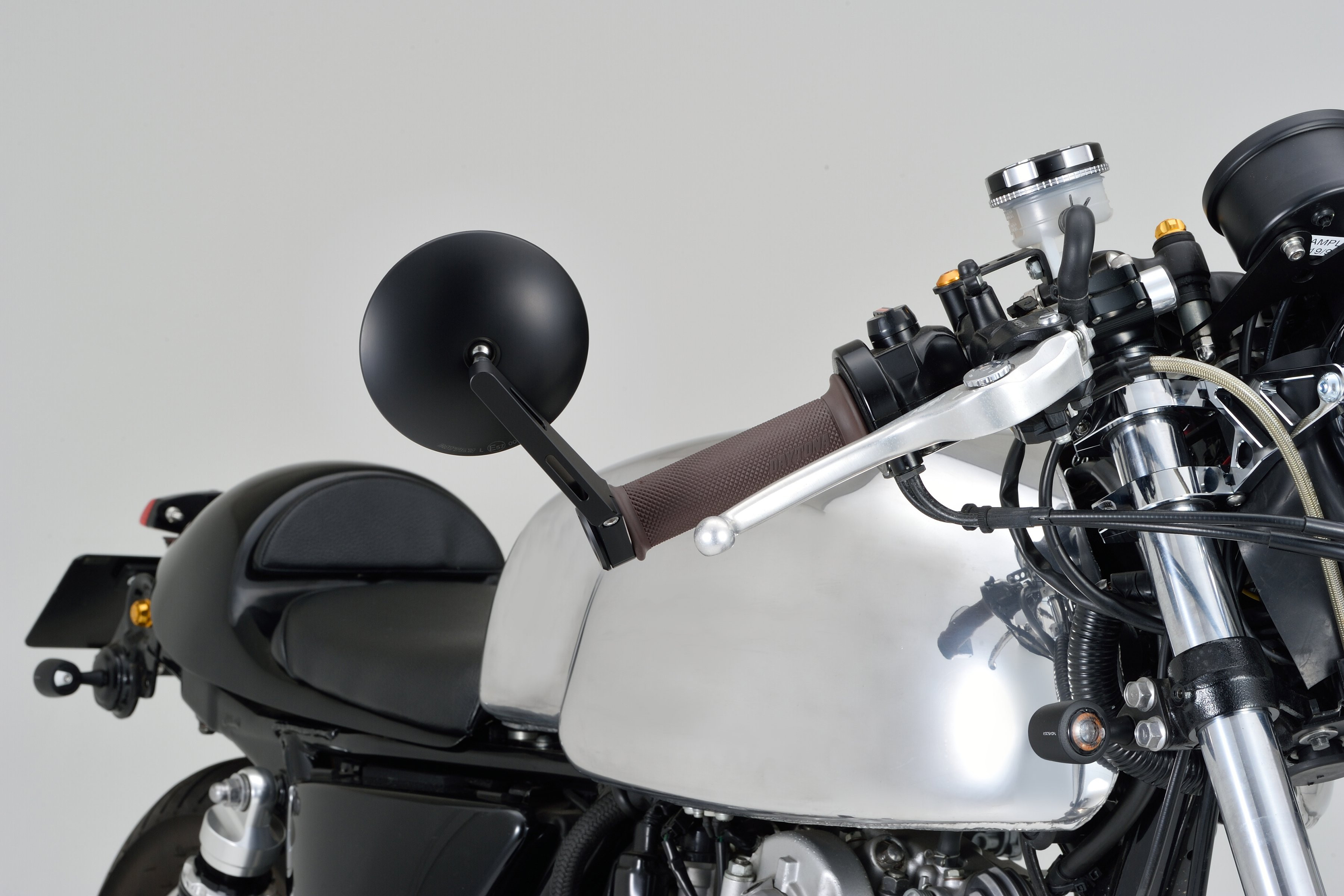 Rétroviseur D-MIROIR-9 maru1/barend long, ABS+alu 2PCS marquage e - Daytona - vue 3