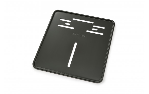 Support de plaque d'immatriculation noir aluminium 180x200 Daytona - vue 4