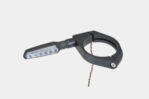 Jeu de colliers de fourche en aluminium Daytona dia.53 pour support de clignotant (2 pcs) - vue 2