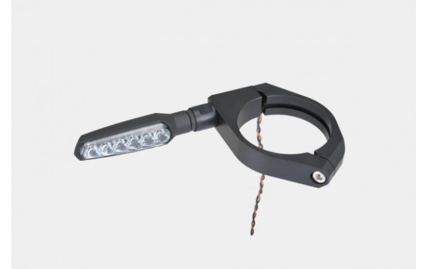 Jeu de colliers de fourche en aluminium Daytona dia.53 pour support de clignotant (2 pcs) - vue 4