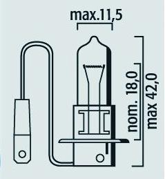 Ampoule H3 12V 55W PK22S Brazoline