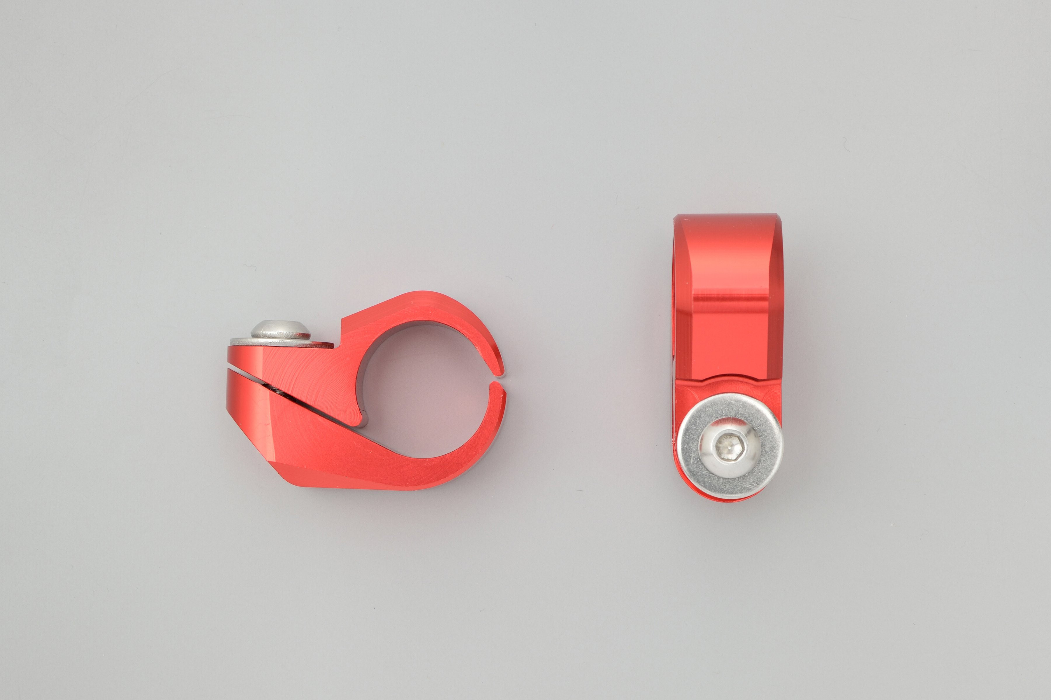 Ensemble de colliers de guidon 22,2 mm (2 pièces) Daytona rouge - vue 2