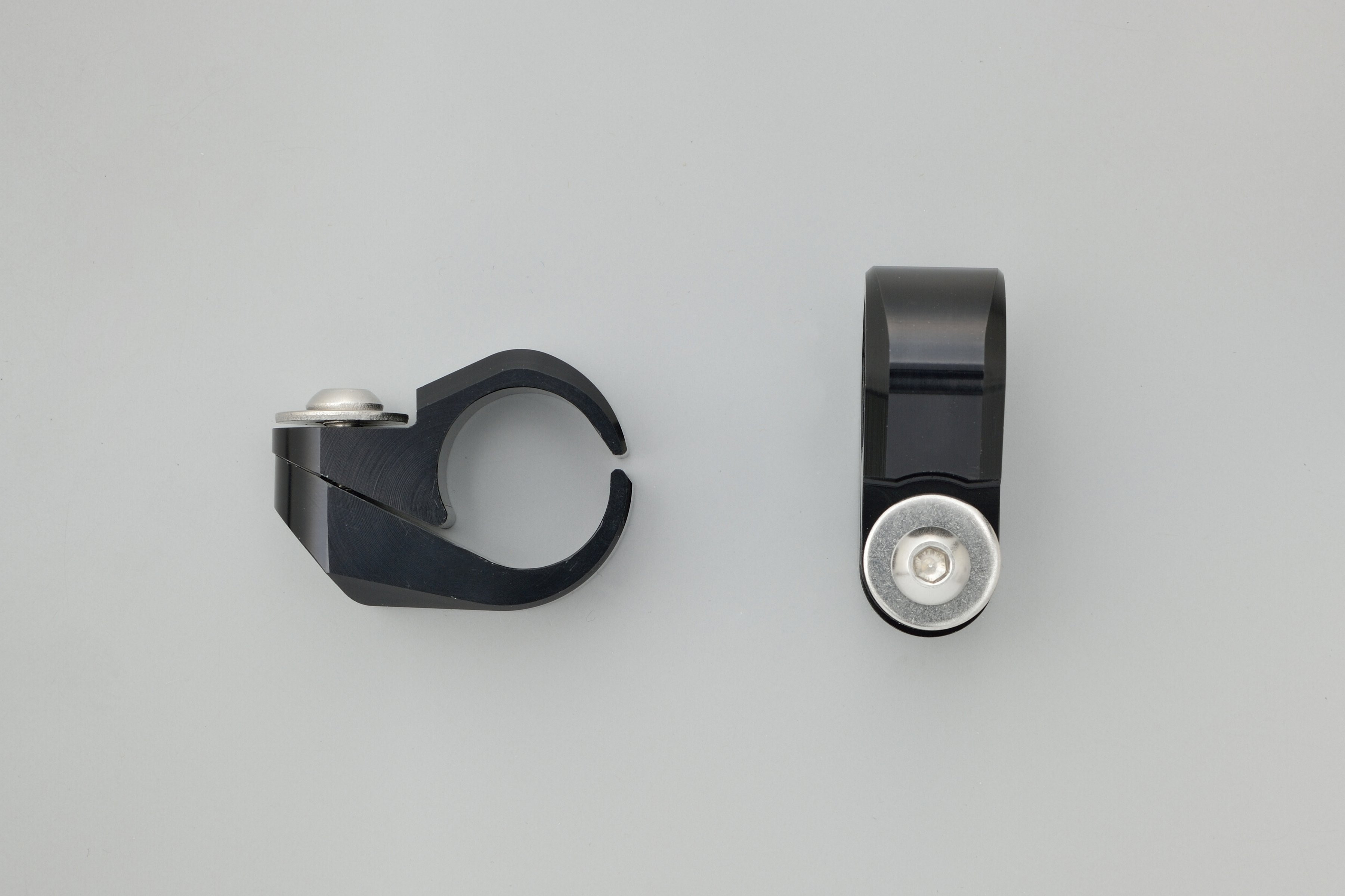 Jeu de colliers pour barre de renfort de guidon 22.2 mm noir Daytona - vue 2