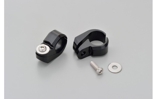Jeu de colliers pour barre de renfort de guidon 22.2 mm noir Daytona - vue 4