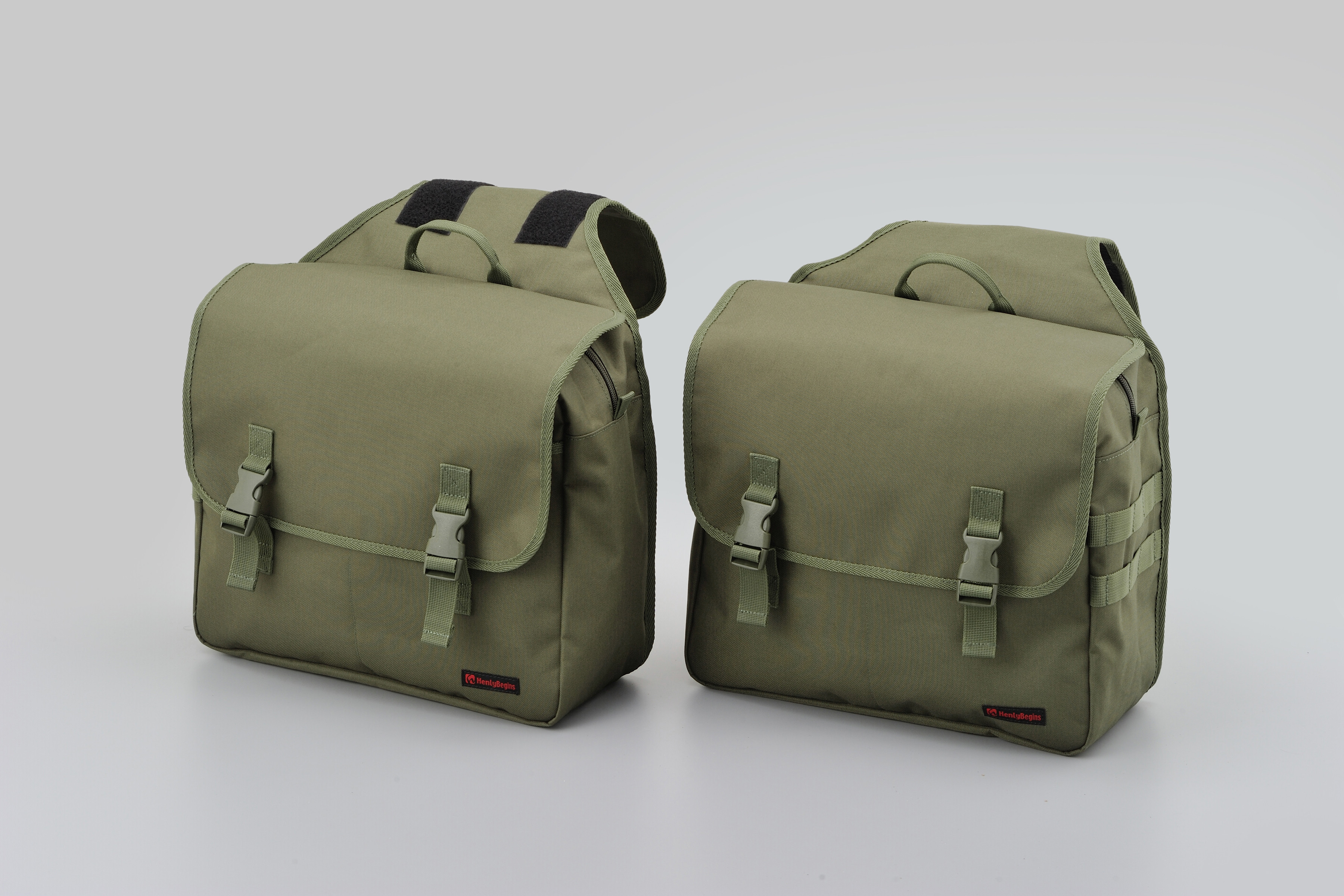 Sacoches cavalières Henlybegins 30L (15L x 2) DHS-12 kaki Daytona - vue 2