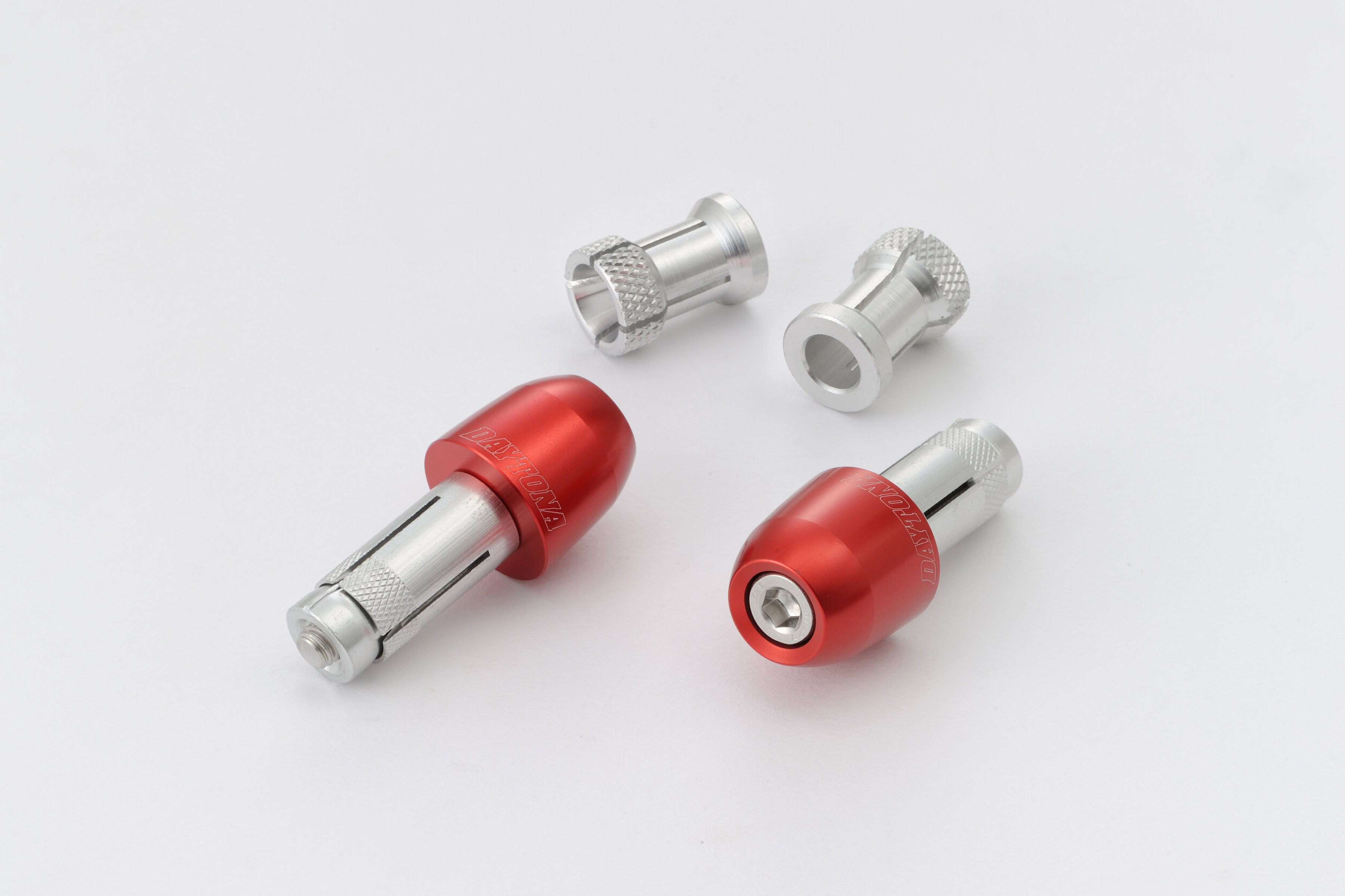 Embouts de guidon Daytona Pino-1 14-19 mm rouge - vue 3
