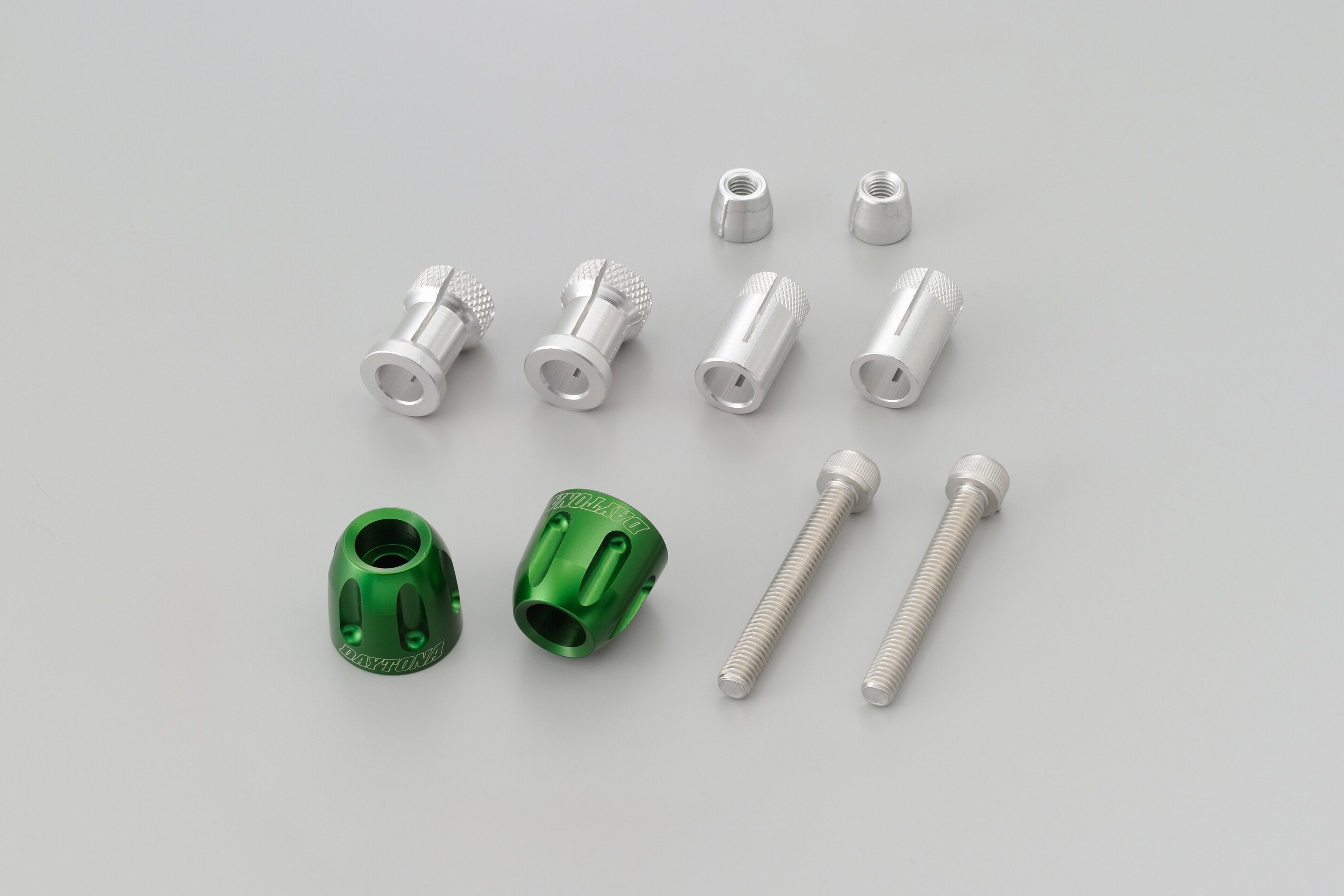 Embouts de guidon PINO-2 14-19 mm vert Daytona