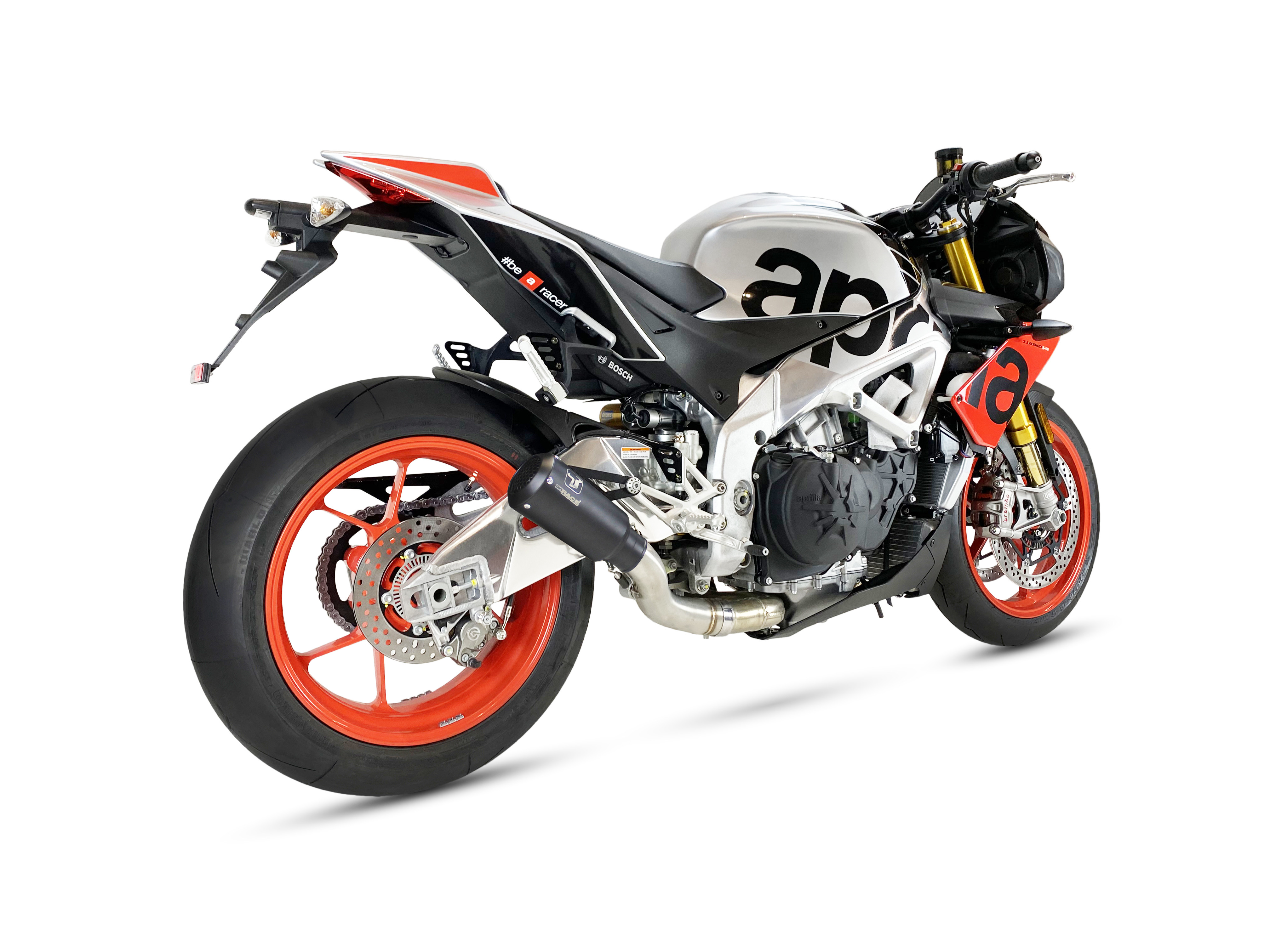 Échappement Ixrace MK2 inox noir Aprilia Tuono V4 2017-2020