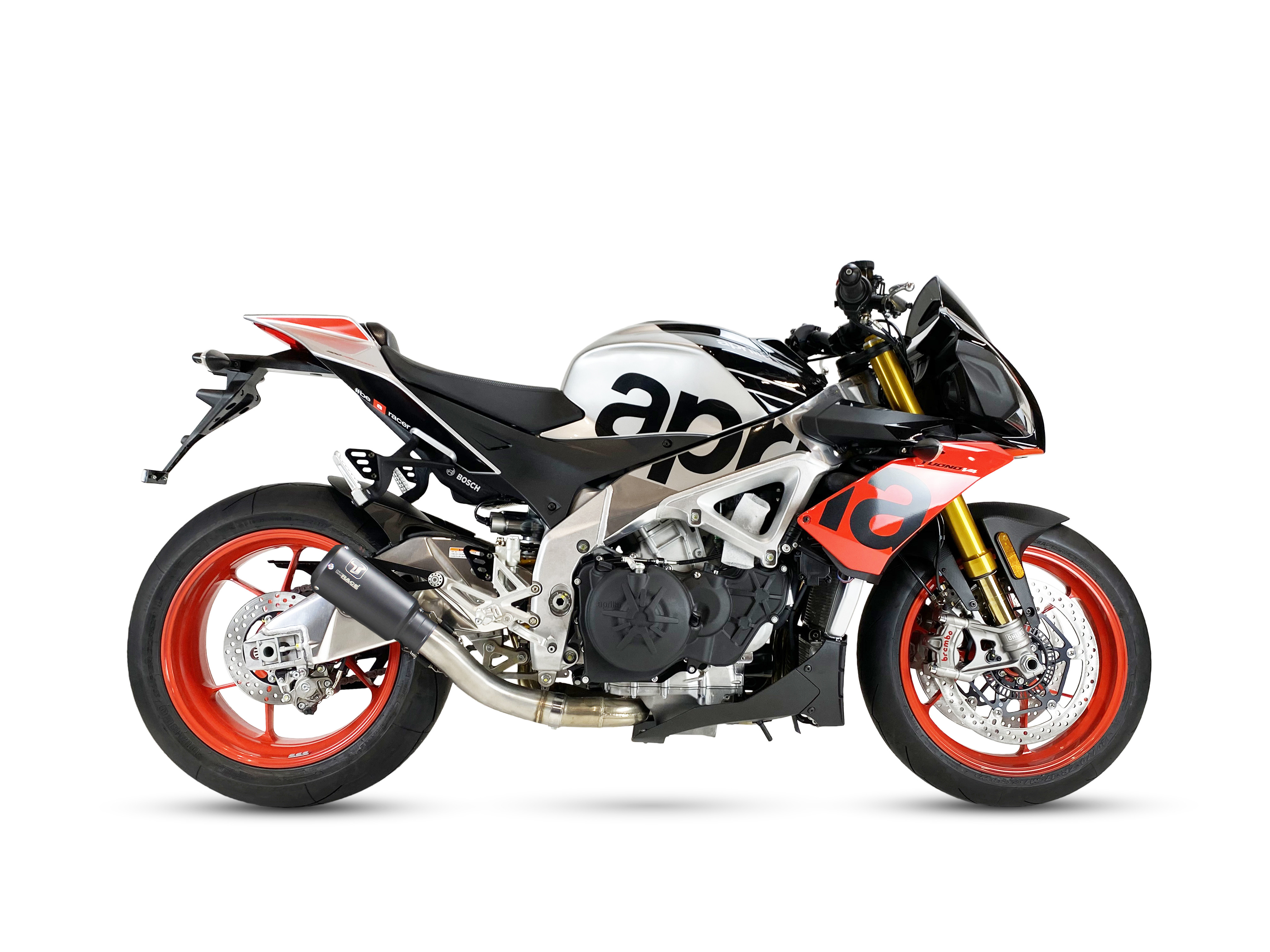 Échappement Ixrace MK2 inox noir Aprilia Tuono V4 2017-2020 - vue 2