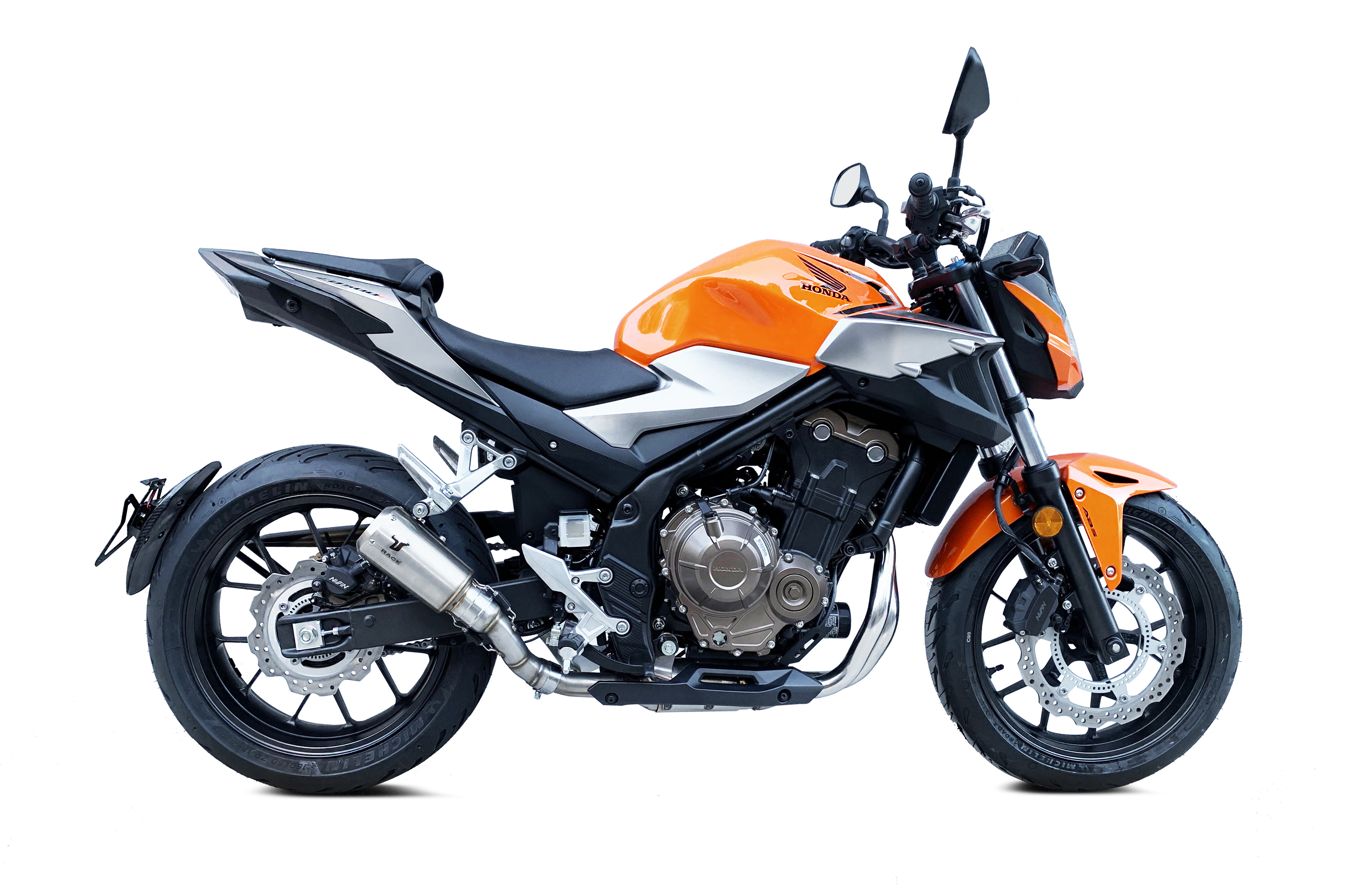 Silencieux IXRACE MK2 inox Honda CB 500 F / CBR 500 R 2019-2022 - vue 2