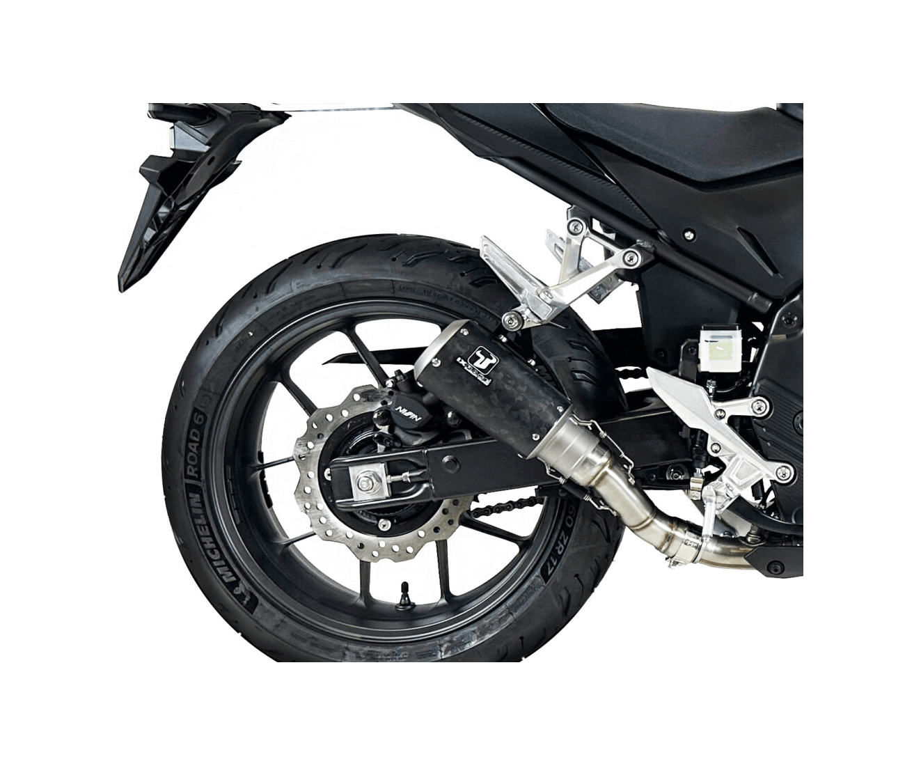 Échappement IXRACE MK2C carbone forgé Honda NX 500 2024 homologué - vue 2