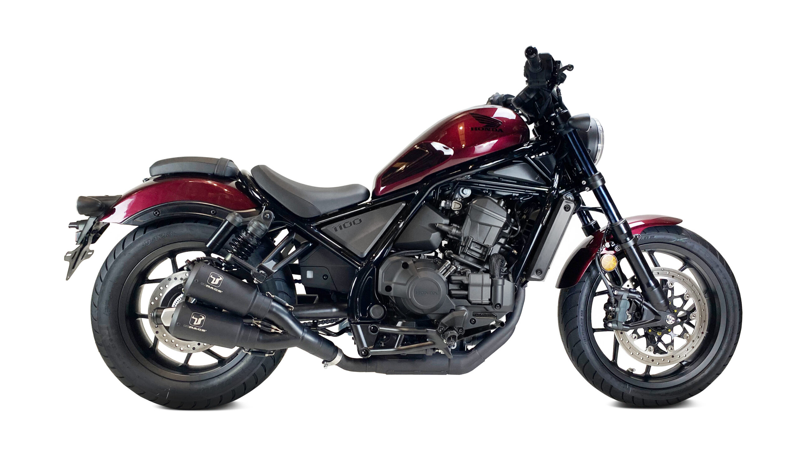 Paire d'échappements IXRACE MK2 Black Honda Rebel CMX 1100 2021-2024 non homologué - vue 2