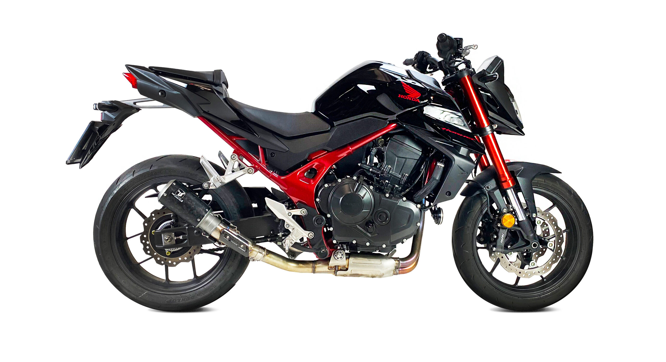 Silencieux IXRACE MK2 Carbon Forged Honda CB750 Hornet 2023-2024 homologué - vue 2