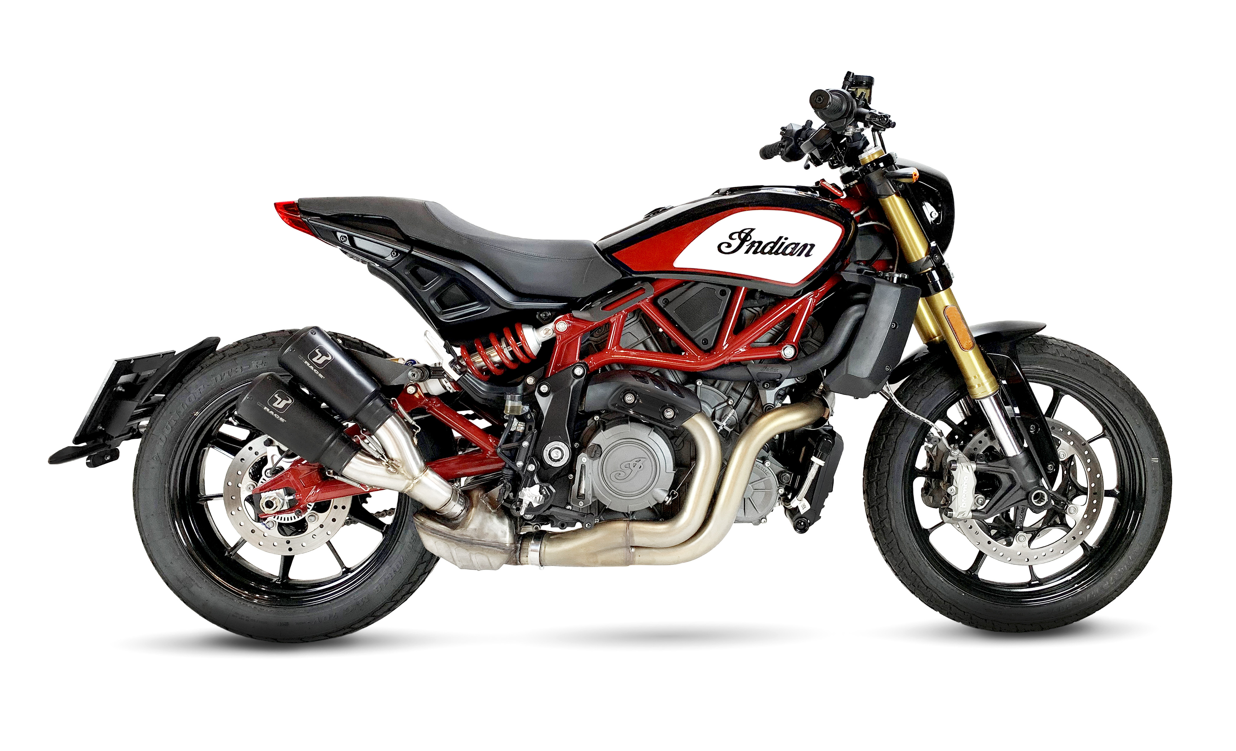 Échappement Ixrace MK2 inox noir Indian FTR 1200 S/R 2019-2022 - vue 2