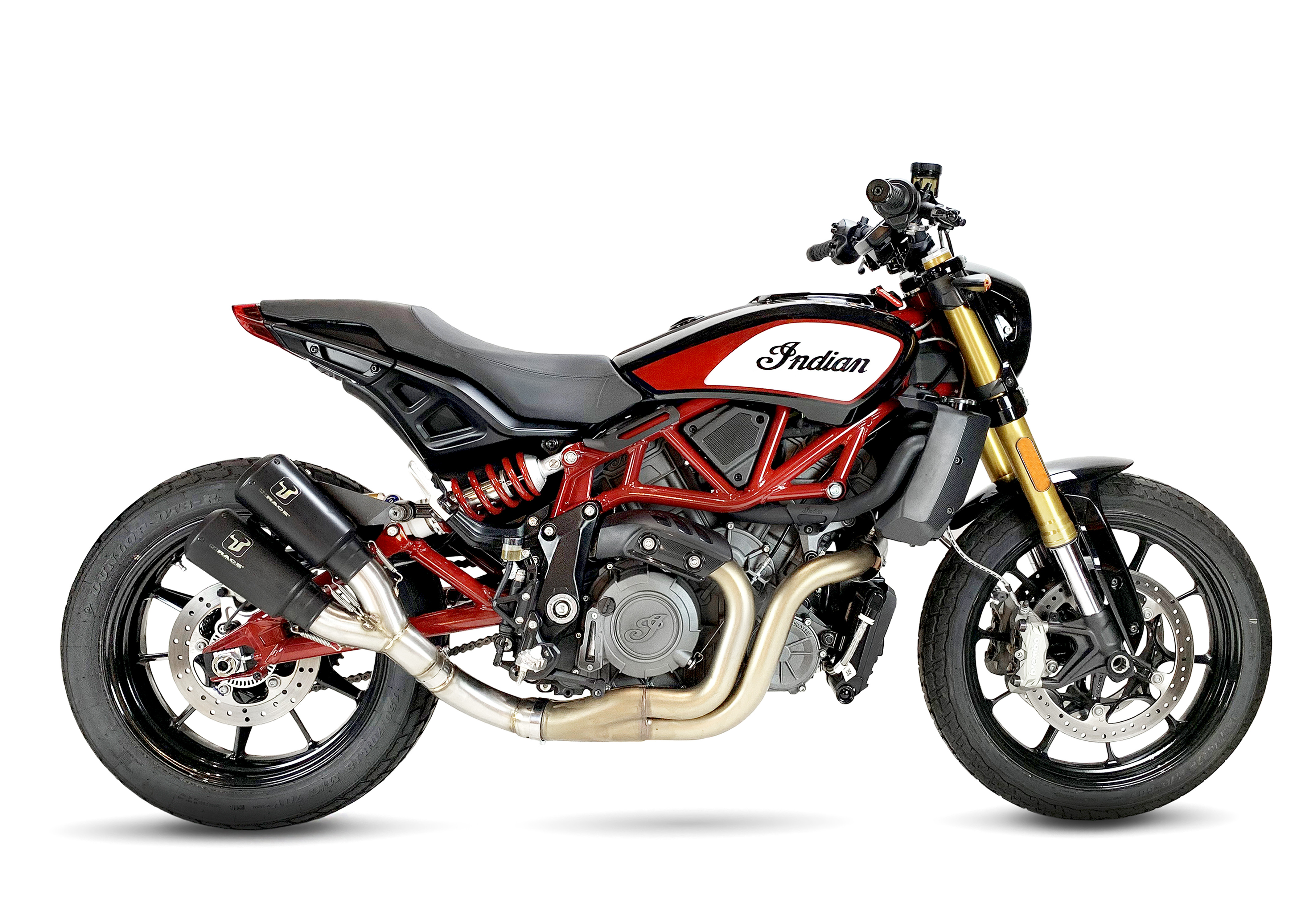 Échappement Ixrace MK2 inox noir Indian FTR 1200 S/R 2019-2022 - vue 3