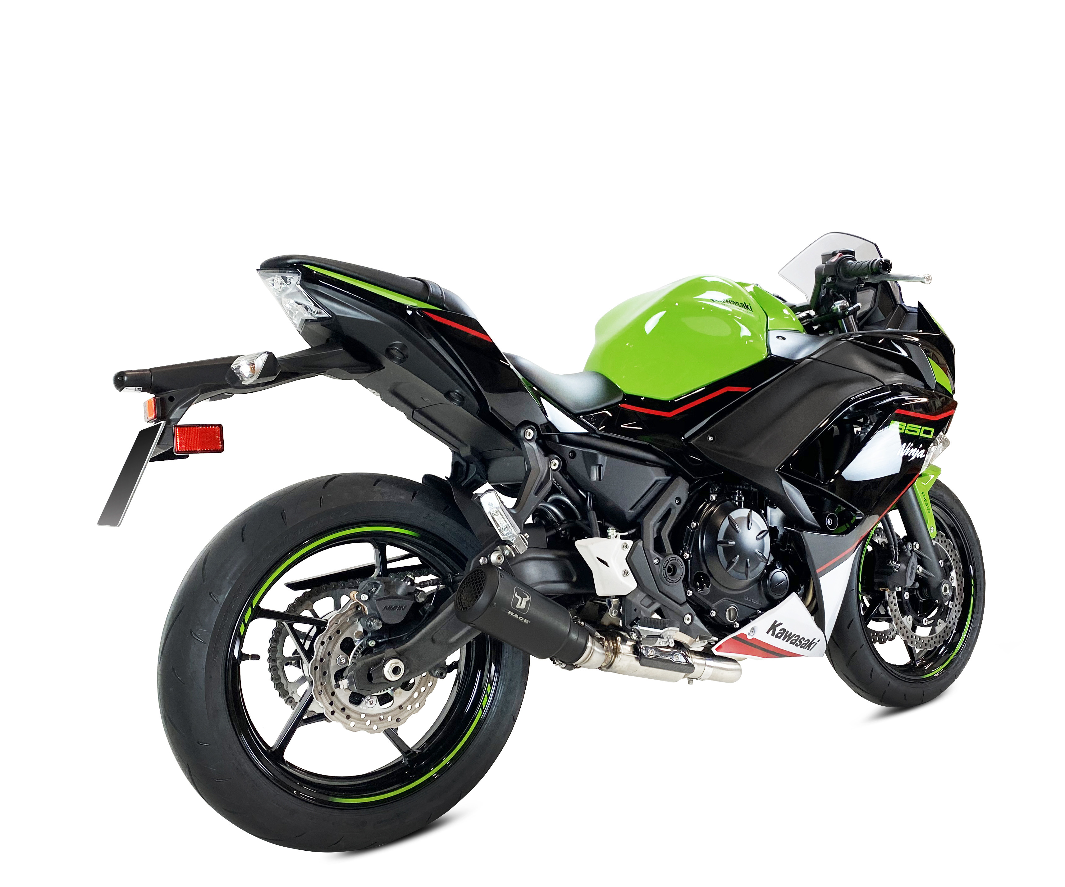 Échappement Ixrace MK2 inox noir Kawasaki Z 650 2021-2022 - vue 2