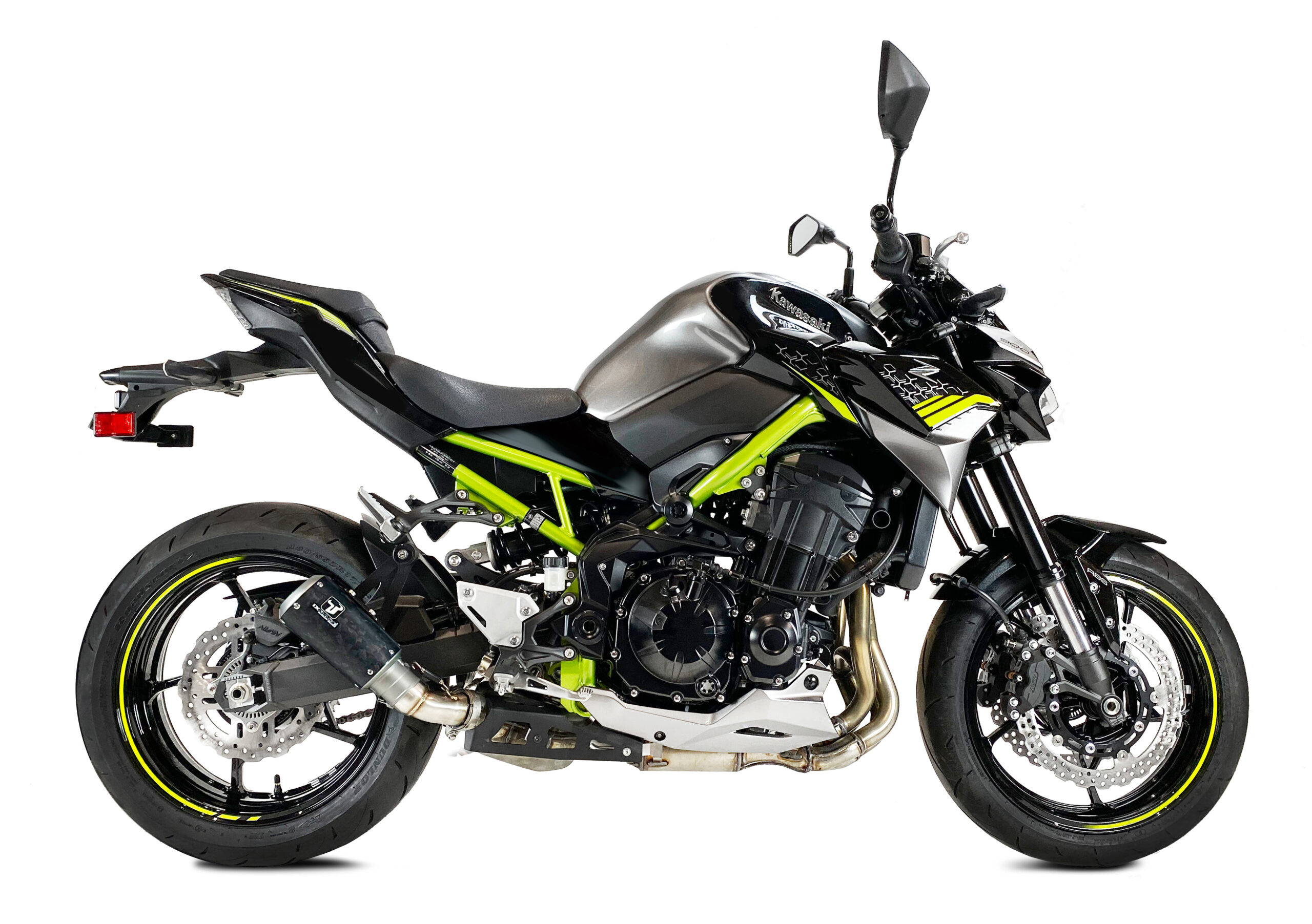 Échappement complet IXRACE MK2 Carbon Forged Kawasaki Z900 Full 2020-2024 homologué - vue 2