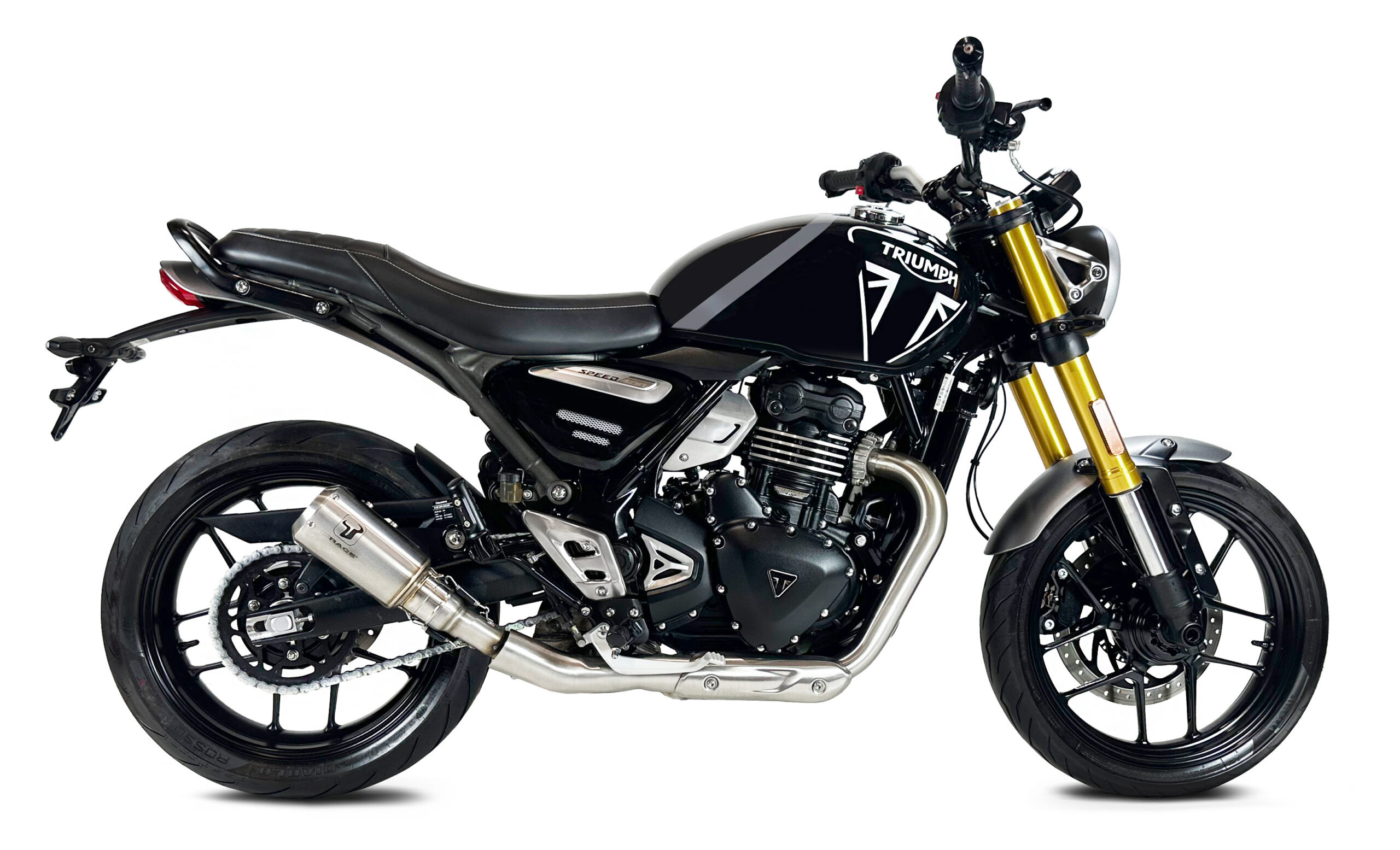 Échappement IXRACE MK2 inox Triumph Speed-Scrambler 400 2024-2025 homologué - vue 2