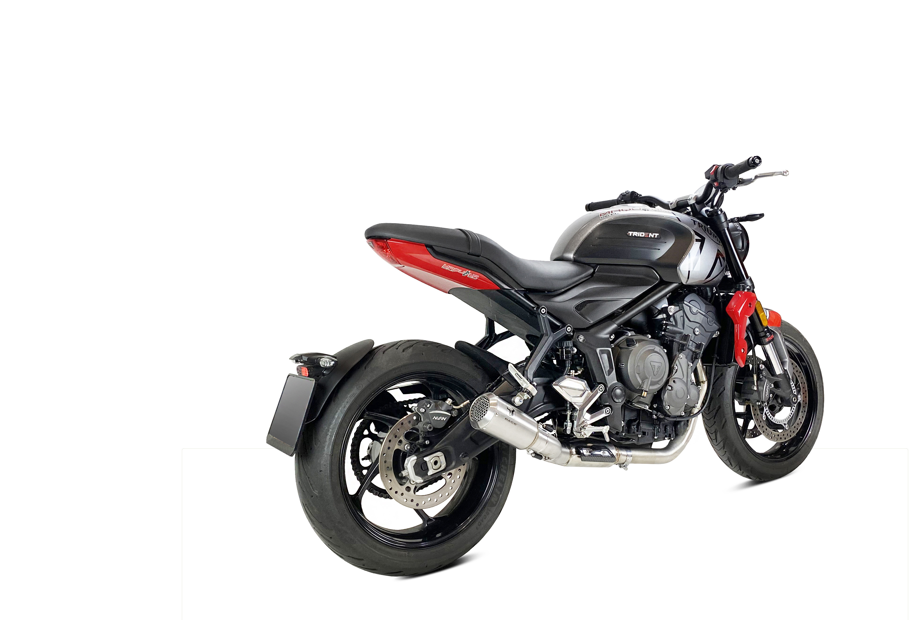 Échappement Ixrace MK2 inox Triumph Trident 660 2021-2022 - vue 2