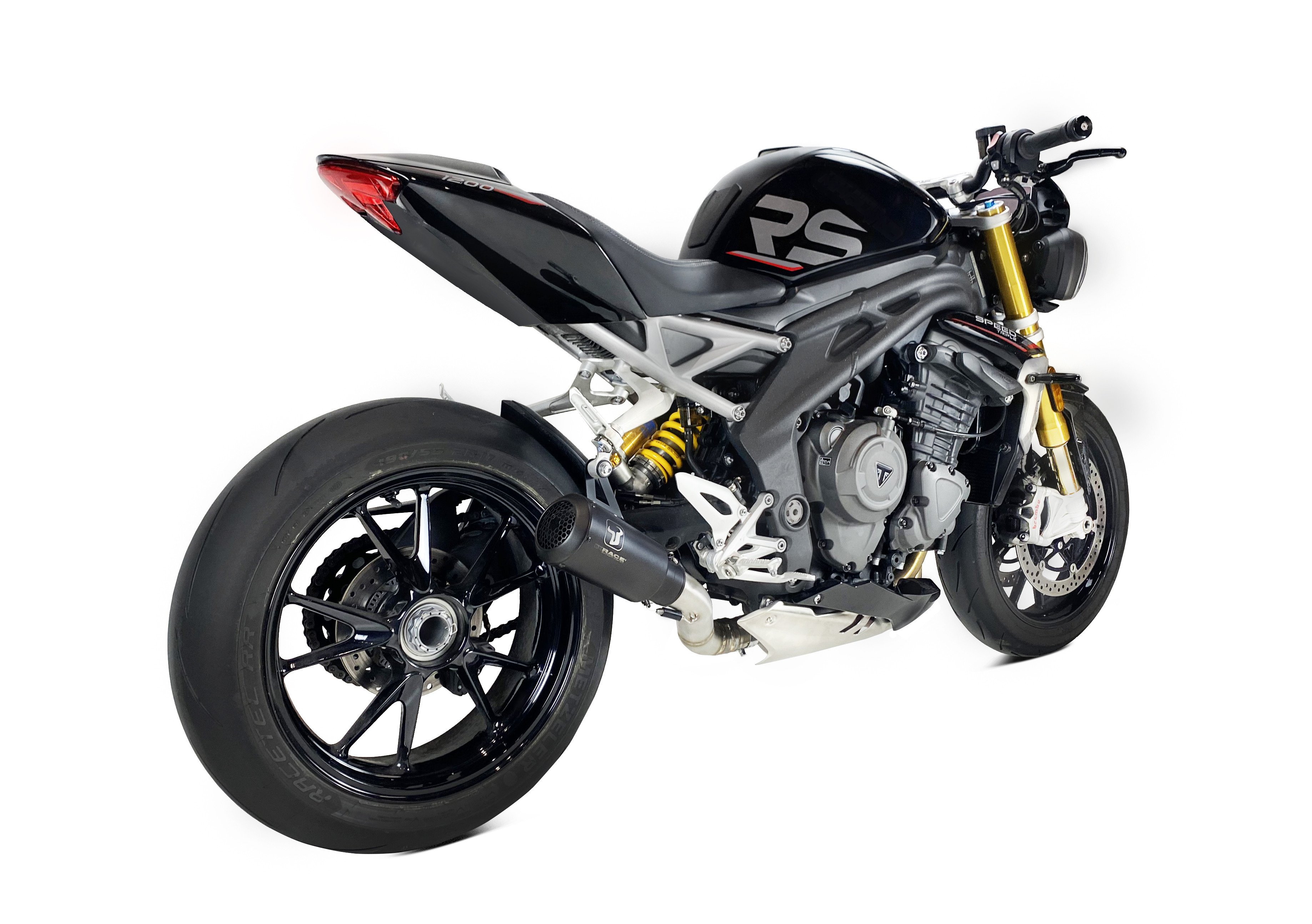 Échappement Ixrace MK2 inox noir Triumph Speed Triple 1200 RS 2021 2022 - vue 2