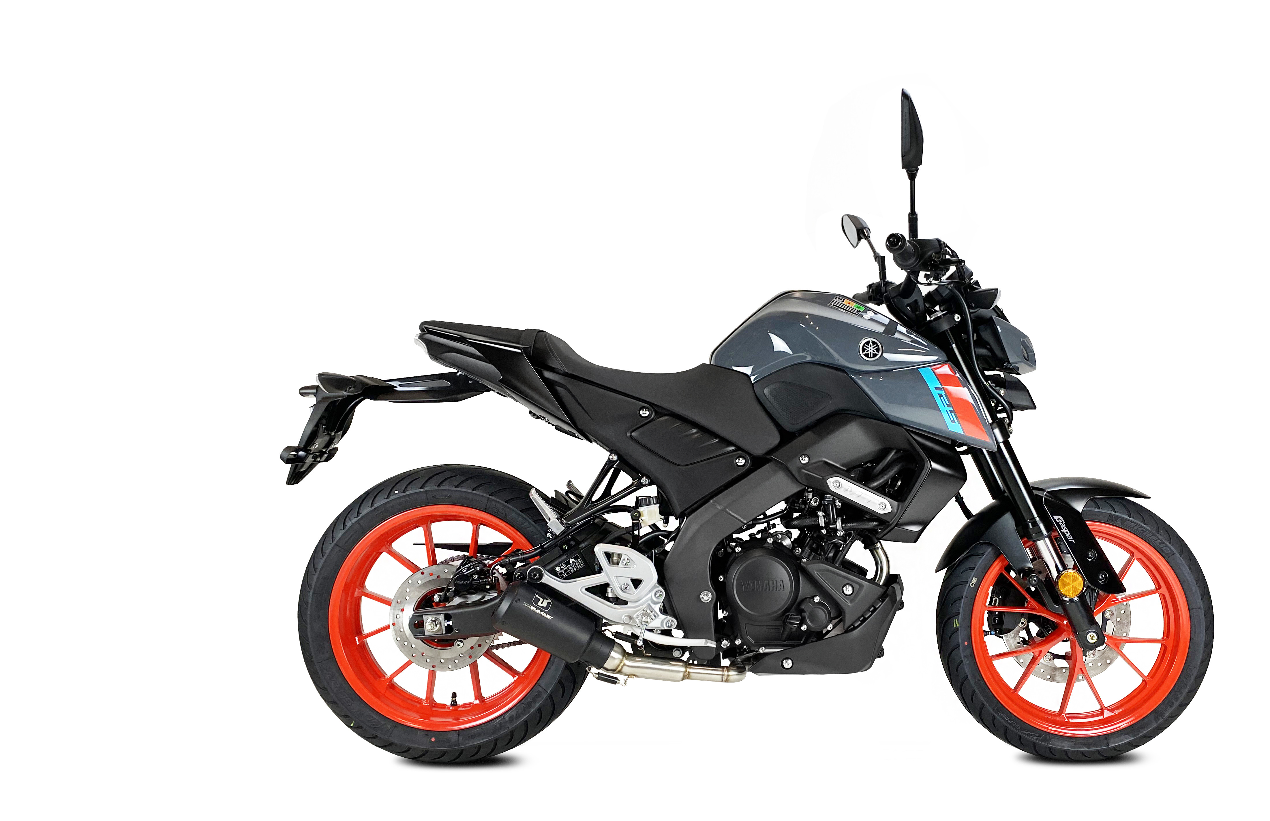 Échappement Ixrace MK2 inox noir Yamaha MT 125 2021-2022 - vue 2