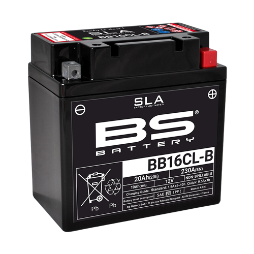 Batterie BB16CL-B avec pack acide BS Battery - vue 2