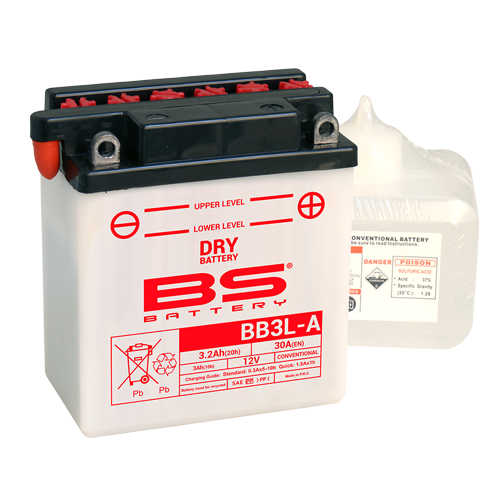 Batterie BB3L-A avec pack acide BS BATTERY