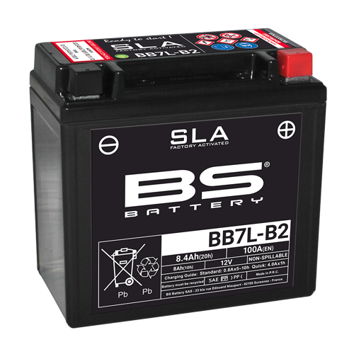Batterie BB7L-B2 avec pack acide BS BATTERY