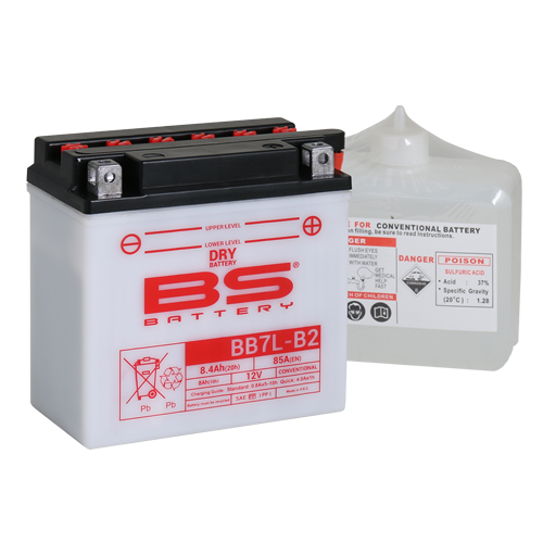 Batterie BB7L-B2 avec pack acide BS BATTERY - vue 2