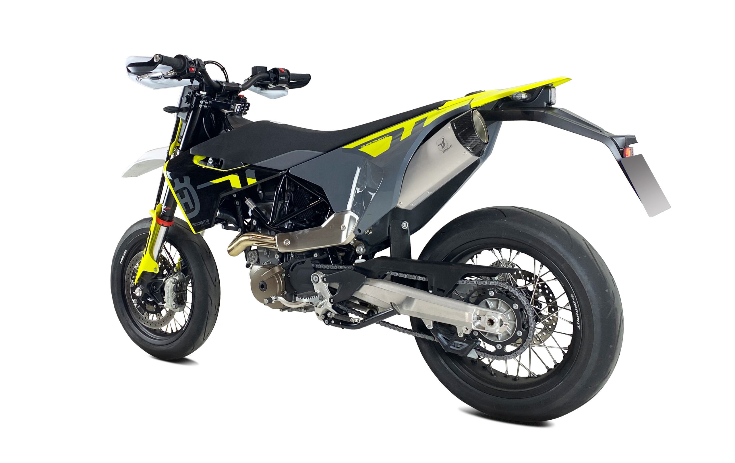 Silencieux Échappement Désert Inox Husqvarna 701 Supermoto (2021-2024) Ixrace Non Homologué - vue 2