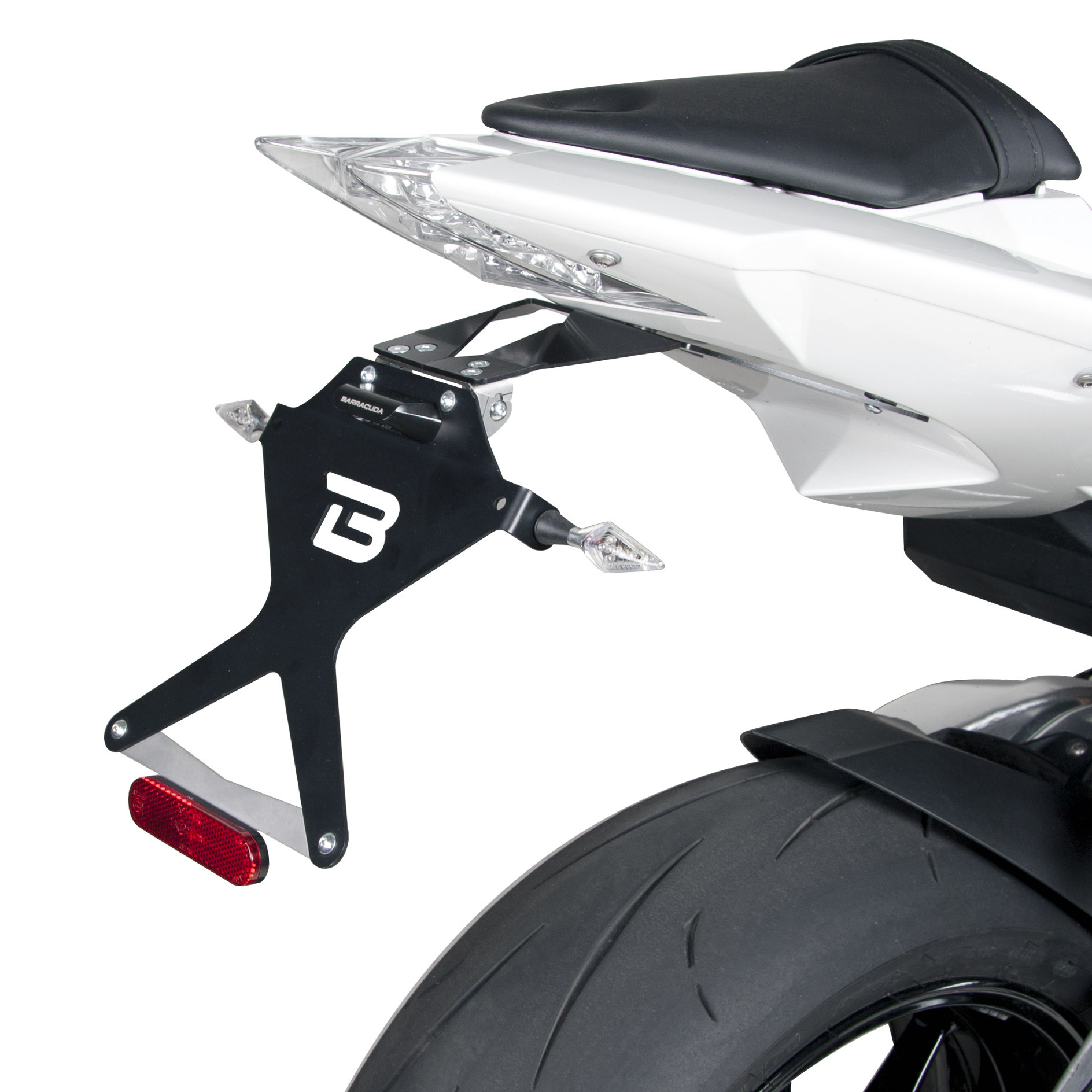 Plaque d'immatriculation Barracuda BMW S 1000R (2017-2019), BMW S 1000RR (2009-2019) - vue 2