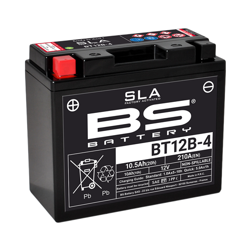 Batterie BS BATTERY BT12B-4 activée en usine