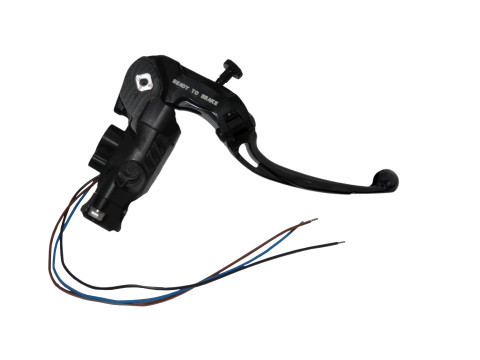 Maître-cylindre de frein PRS 19 x 17-18-19 levier COURT articulé NOIR (bouton+levier) ACCOSSATO (BREMBO 110.C740.10) - vue 2